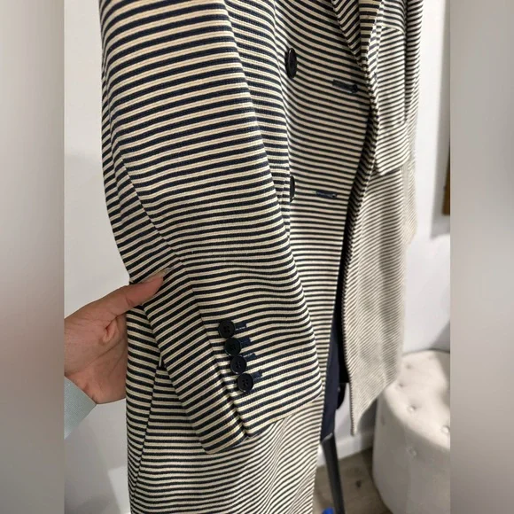 Talbots Stripes trench coat - Picture 5 of 7